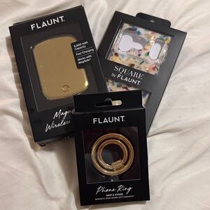 Magnetic Wireless Charger and Accessories - Gold